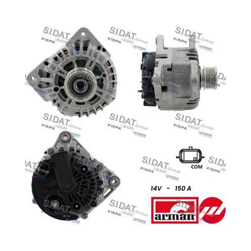 Generator Sidat A12VA0148AS Arman f&uuml;r Renault