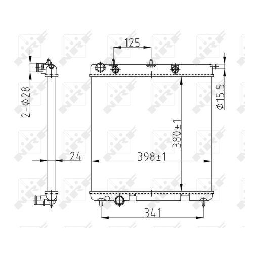 K&uuml;hler Motork&uuml;hlung Nrf 50429A Economy Class f&uuml;r Citro&euml;n Peugeot