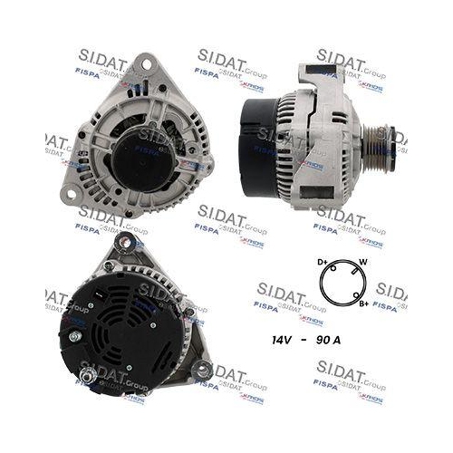 Generator Sidat A12BH0555A2 f&uuml;r Mercedes Benz Mercedes Benz Mercedes Benz