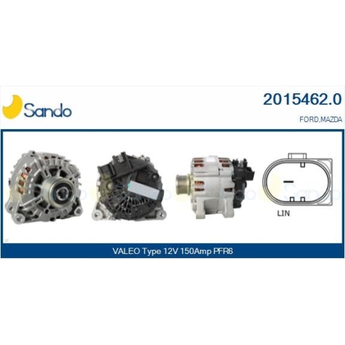Generator Sando 2015462.0 f&uuml;r Ford Mazda Volvo