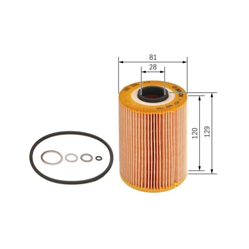 &Ouml;lfilter Bosch 1457429755 f&uuml;r Bmw Ford Gmc Opel Chevrolet