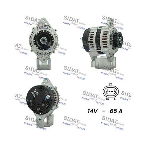 Generator Sidat A12VA0183A2 f&uuml;r Chevrolet Daewoo