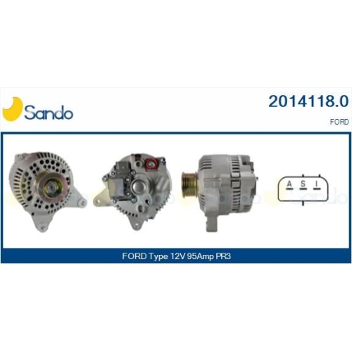 Generator Sando 2014118.0 f&uuml;r Ford