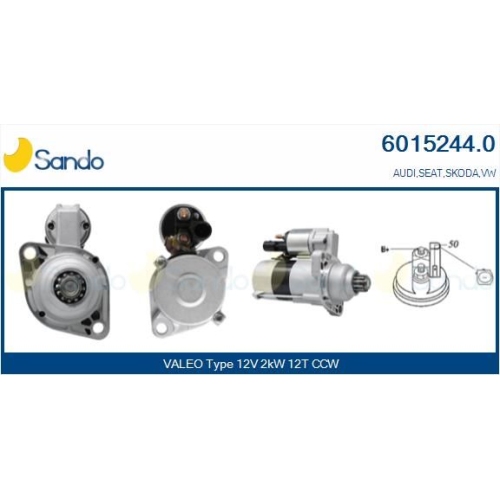 Starter Sando 6015244.0 für Vag Für Fahrzeuge Mit Schaltgetriebe