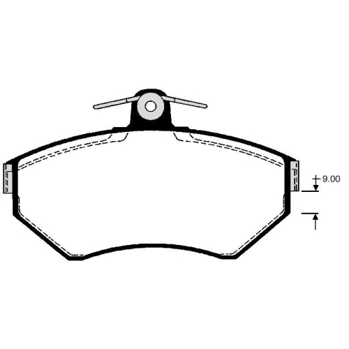 Bremsbelagsatz Scheibenbremse Raicam RA.0695.1 f&uuml;r Audi VW Vorderachse