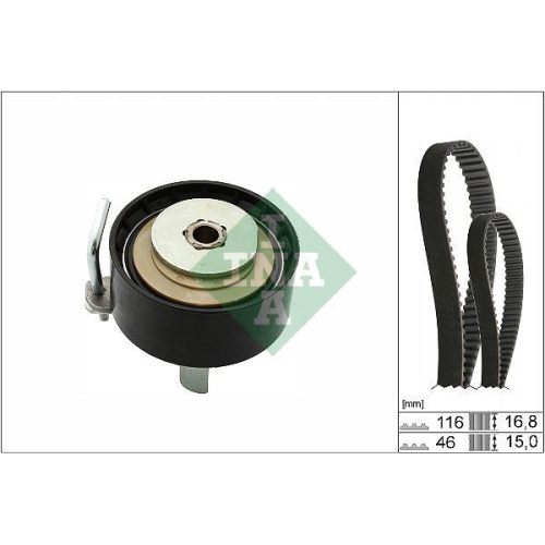 Zahnriemensatz Schaeffler Ina 530 0763 10 f&uuml;r Ford