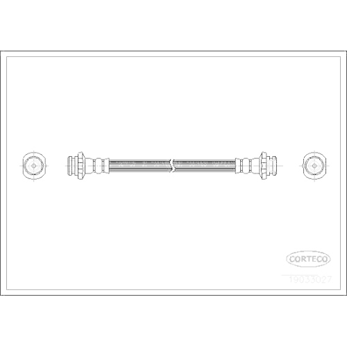 Bremsschlauch Corteco 19033027 f&uuml;r Nissan Hinterachse Hinten