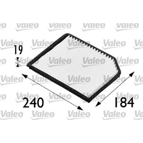 Filter Innenraumluft Valeo 698173 Valeo Essential für Renault