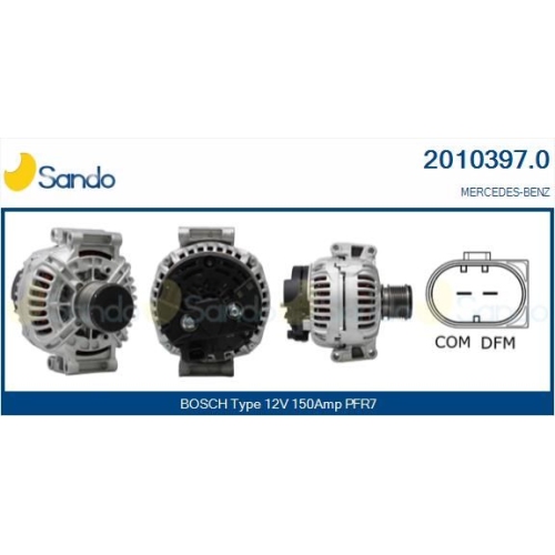 Generator Sando 2010397.0 f&uuml;r Mercedes Benz Mercedes Benz
