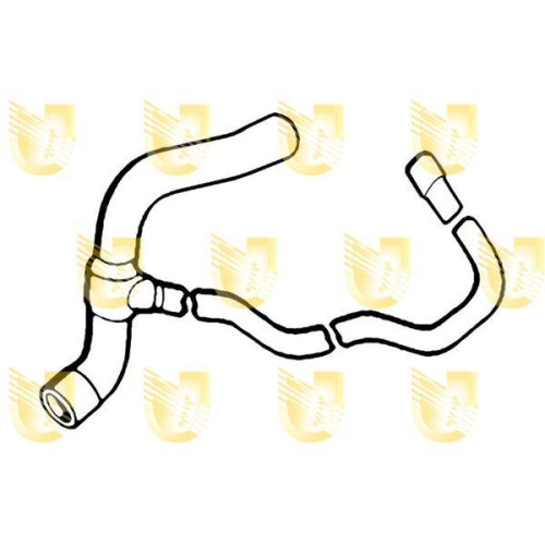 K&uuml;hlerschlauch Unigom S2407 f&uuml;r Fiat Links Unten