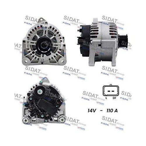 Generator Sidat A12VA0204A2 f&uuml;r Renault
