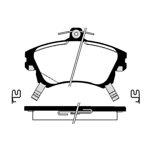 Bremsbelagsatz Scheibenbremse Raicam RA.0696.0 f&uuml;r Mitsubishi Volvo Smart