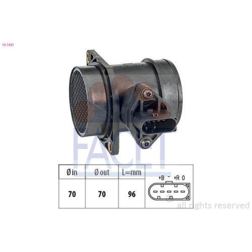 Luftmassenmesser Facet 10.1441 Made In Italy - Oe Equivalent f&uuml;r Audi Seat Skoda