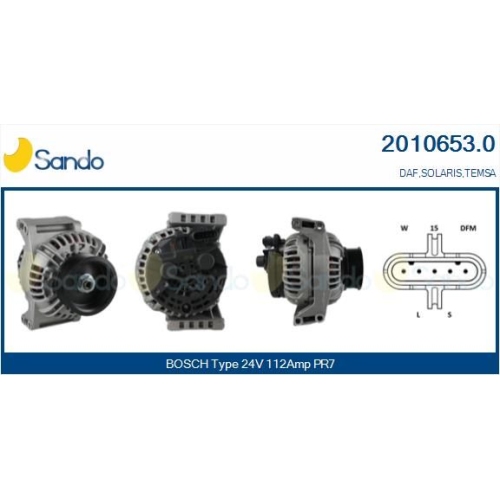 Generator Sando 2010653.0 f&uuml;r Daf