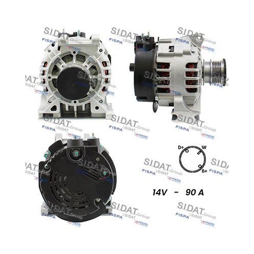 Generator Sidat A12VA0271A2 f&uuml;r Mercedes Benz Mercedes Benz Mercedes Benz