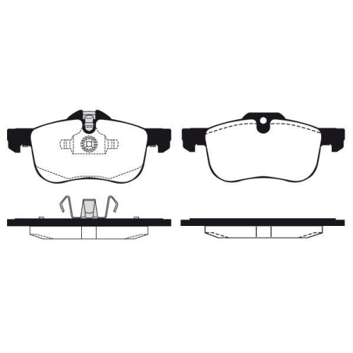 Bremsbelagsatz Scheibenbremse Raicam RA.0697.0 f&uuml;r MG Rover Vorderachse