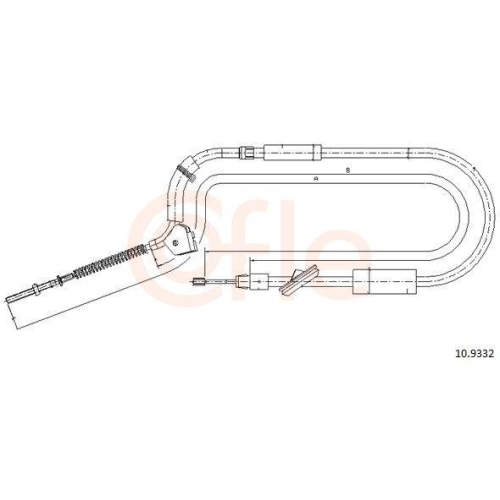 Seilzug Feststellbremse Cofle 10.9332 für Mercedes Benz Mercedes Benz Vorne