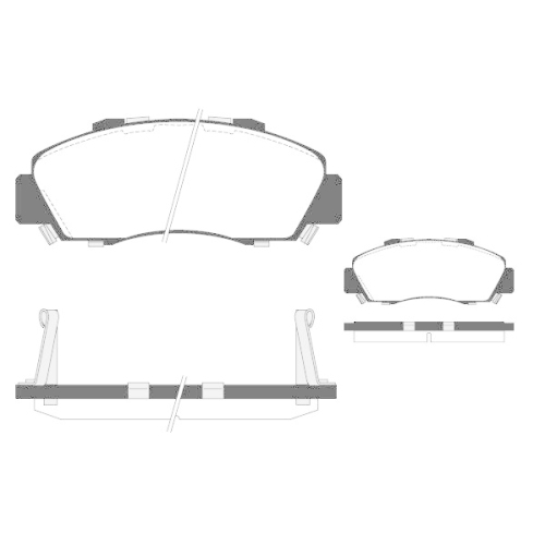 Brake Pad Set Disc Brake Raicam RA.0699.0 for Honda Rover Acura