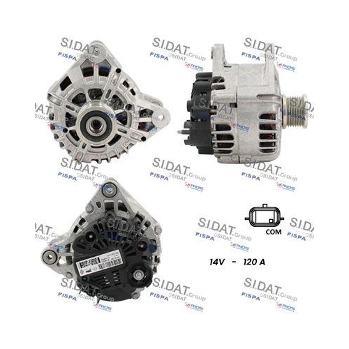 Generator Sidat A12VA0299 für Mercedes Benz Mercedes Benz Nissan Renault Smart