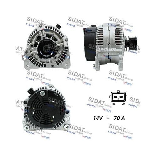 Generator Sidat A12BH0834A2 f&uuml;r Audi Daf Seat Skoda VW Vag