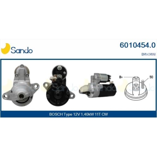 Starter Sando 6010454.0 f&uuml;r Bmw Toyota Mini