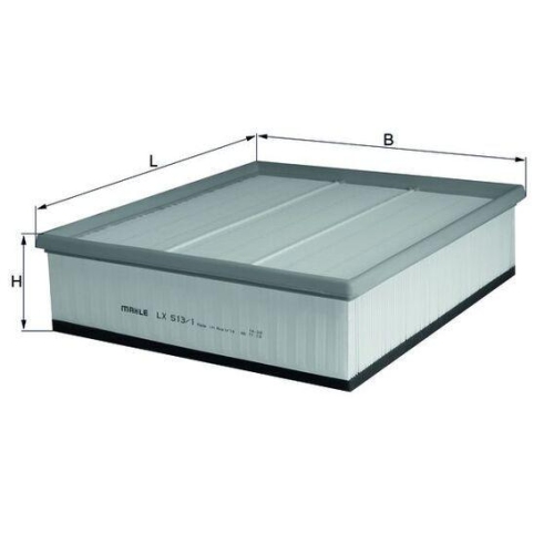 Air Filter Mahle LX 513/1 for Chrysler Mercedes Benz Mercedes Benz Mercedes Benz