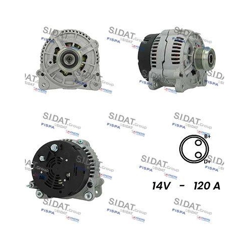 Generator Sidat A12BH0838A2 f&uuml;r Audi Seat Skoda VW Vag