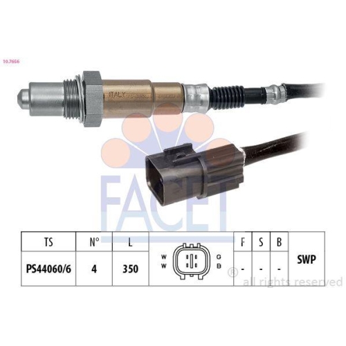 Lambdasonde Facet 10.7656 Made In Italy - Oe Equivalent f&uuml;r Mitsubishi