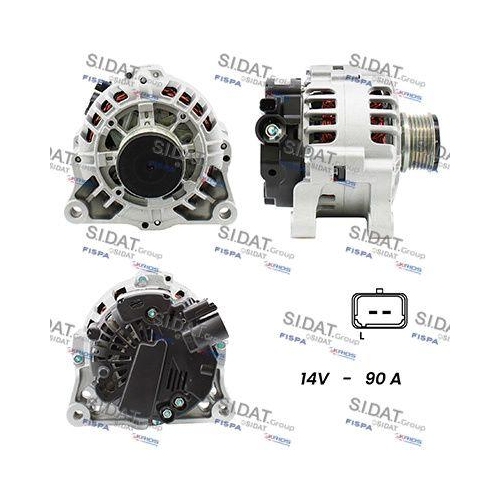 Generator Sidat A12VA0391A2 f&uuml;r Citro&euml;n Peugeot Citro&euml;n/peugeot