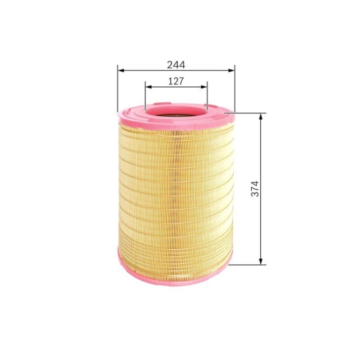 Luftfilter Bosch F026400536 f&uuml;r Renault Volvo Volvo Penta