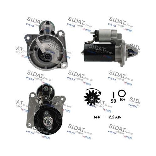 Starter Sidat S12BH0046 f&uuml;r Iveco