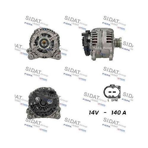 Generator Sidat A12BH0865 f&uuml;r Audi Seat Skoda VW Vag