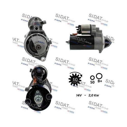Starter Sidat S12BH0066 für Opel Saab