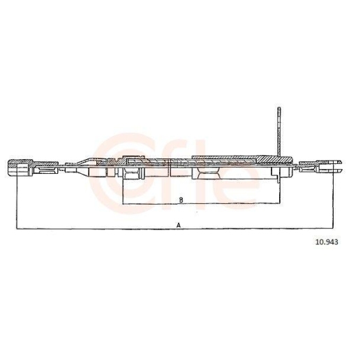 Seilzug Feststellbremse Cofle 10.943 für Mercedes Benz Mercedes Benz