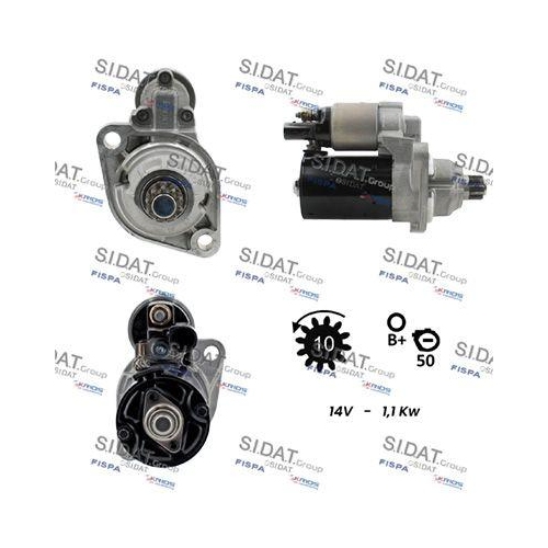 Starter Sidat S12BH0144 f&uuml;r Audi Seat Skoda VW Vag