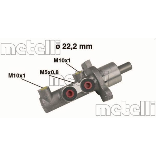 Hauptbremszylinder Metelli 05-0344 f&uuml;r Alfa Romeo