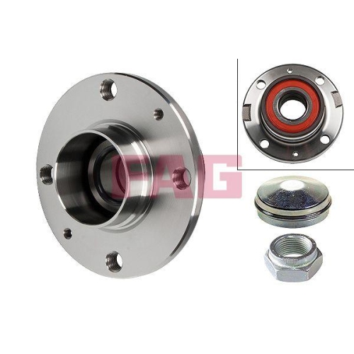 Radlagersatz Schaeffler Fag 713 6063 50 f&uuml;r Fiat Hinterachse