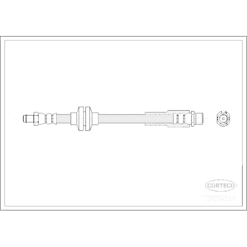 Bremsschlauch Corteco 19034337 f&uuml;r Fiat Vorderachse