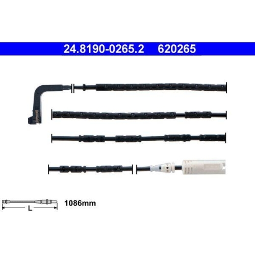 Warnkontakt Bremsbelagverschlei&szlig; Ate 24-8190-0265-2 f&uuml;r Bmw Hinterachse