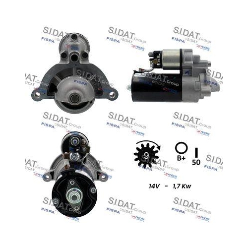Starter Sidat S12BH0890 f&uuml;r Tata