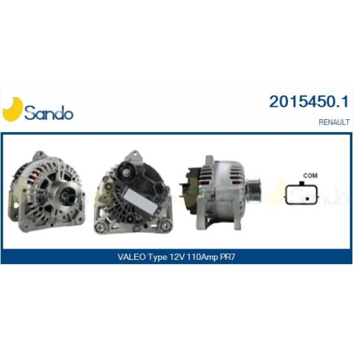 Generator Sando 2015450.1 f&uuml;r Renault