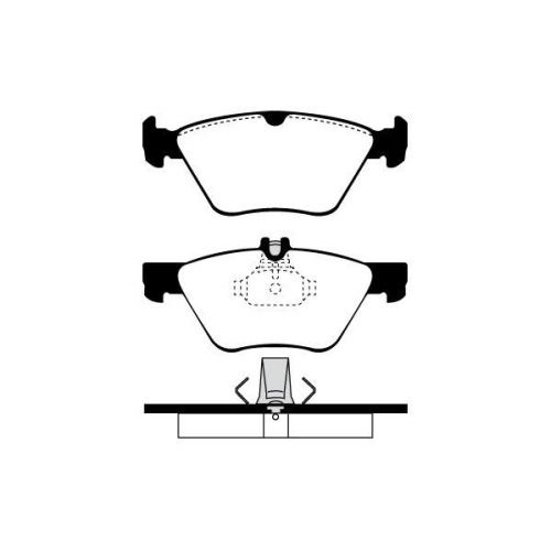 Bremsbelagsatz Scheibenbremse Raicam RA.0654.0 f&uuml;r Chrysler Mercedes Benz