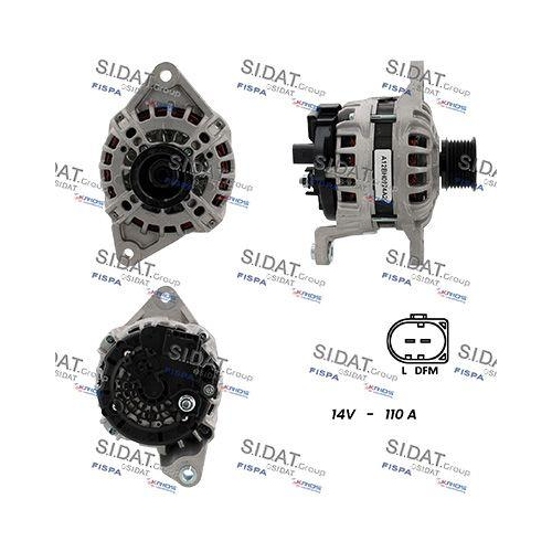 Generator Sidat A12BH0924A2 f&uuml;r Iveco