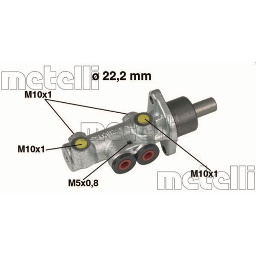 Hauptbremszylinder Metelli 05-0353 f&uuml;r Fiat