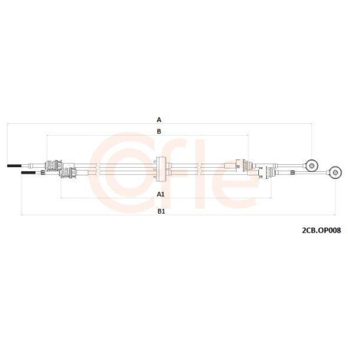 Seilzug Schaltgetriebe Cofle 2CB.OP008 für Opel