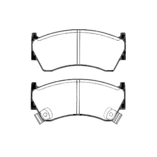 Bremsbelagsatz Scheibenbremse Raicam RA.0657.0 f&uuml;r Nissan Vorderachse