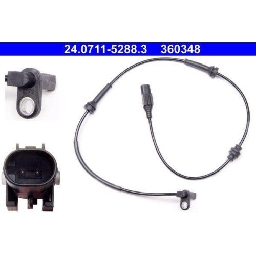 Sensor Raddrehzahl Ate 24-0711-5288-3 f&uuml;r Fiat Vorderachse