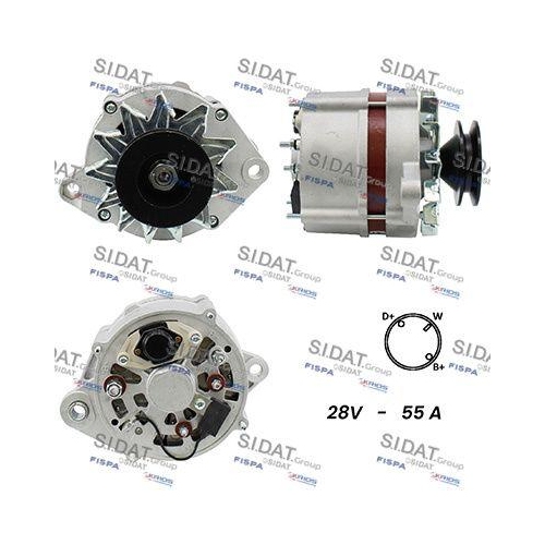Generator Sidat A24BH0024A2 f&uuml;r Iveco