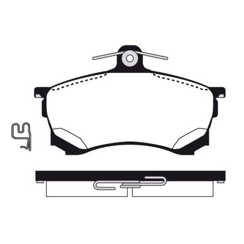 Bremsbelagsatz Scheibenbremse Raicam RA.0660.0 f&uuml;r Mitsubishi Vorderachse