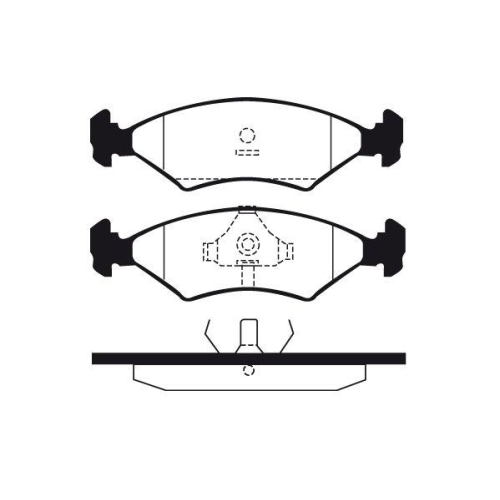 Bremsbelagsatz Scheibenbremse Raicam RA.0219.2 f&uuml;r Mazda Vorderachse